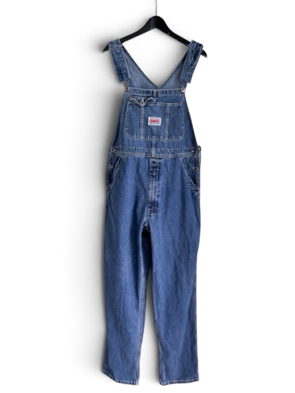 Vintage 90s Ikeda Denim Overalls Large Made in Canada Genuine Classic Bibs